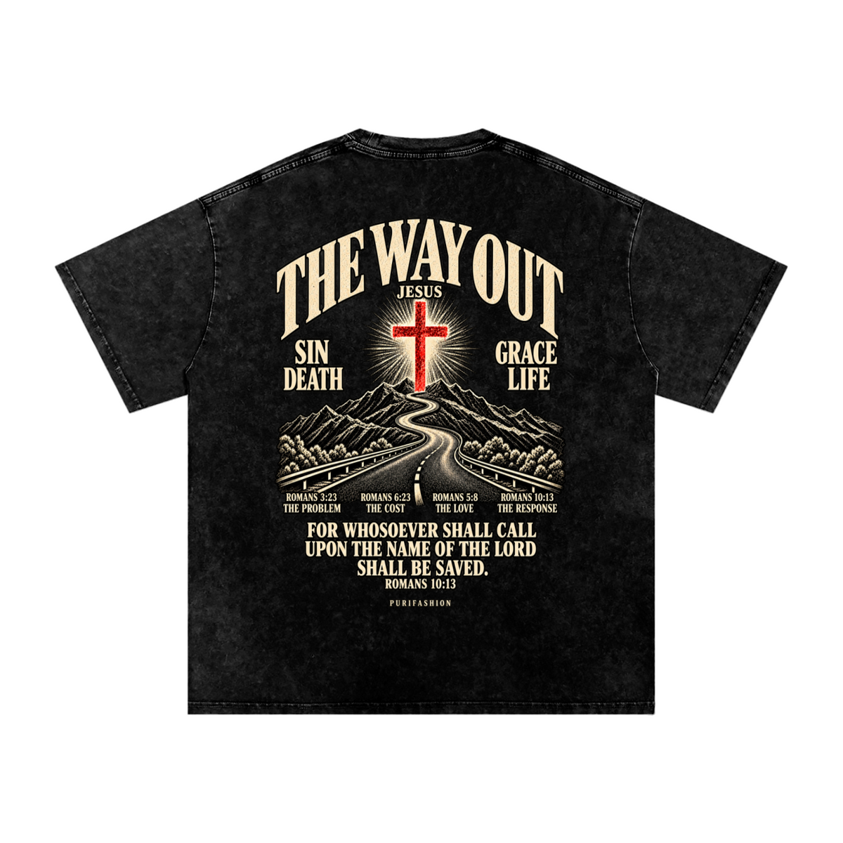 Back of This Road Saved My Life Tee