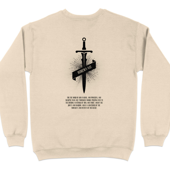Hebrews 4:12 Sword Graphic Back Sweatshirt product