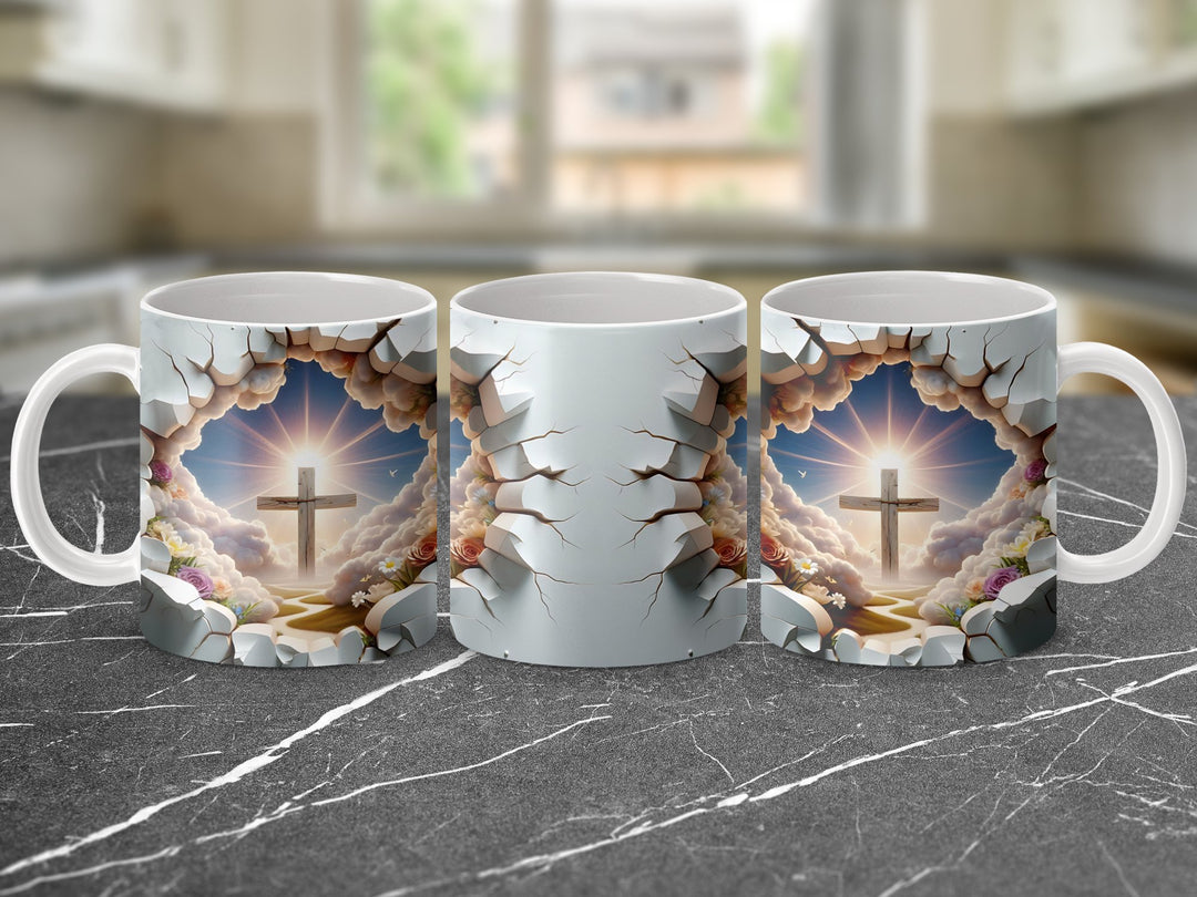 Heavenly Christian Cross Inspirational Mug
