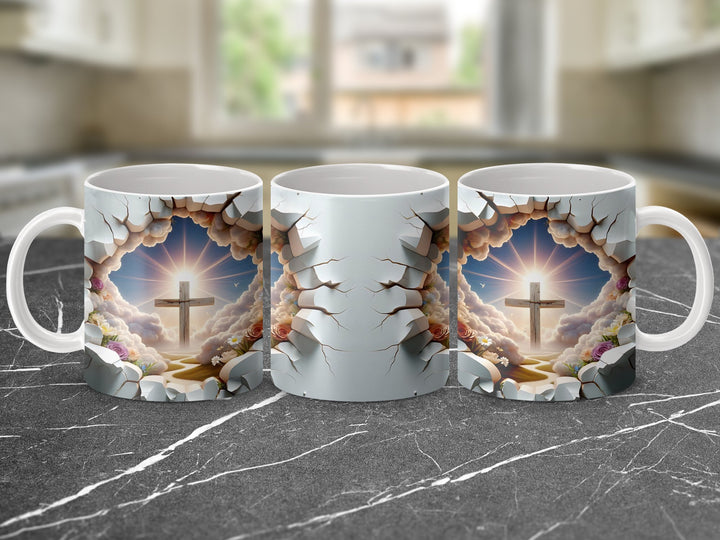 Heavenly Christian Cross Inspirational Mug
