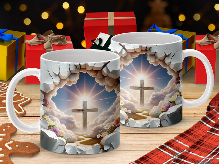 Heavenly Christian Cross Inspirational Mug
