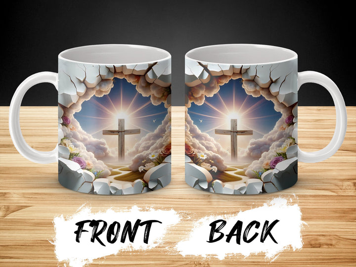Heavenly Christian Cross Inspirational Mug