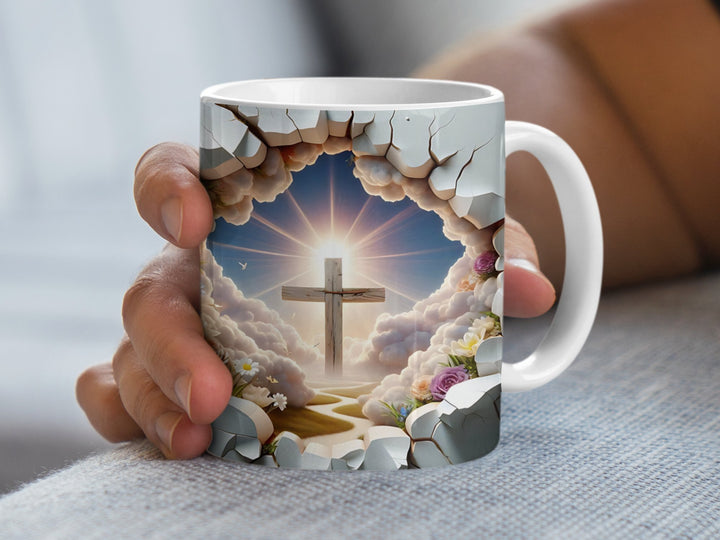 Heavenly Christian Cross Inspirational Mug
