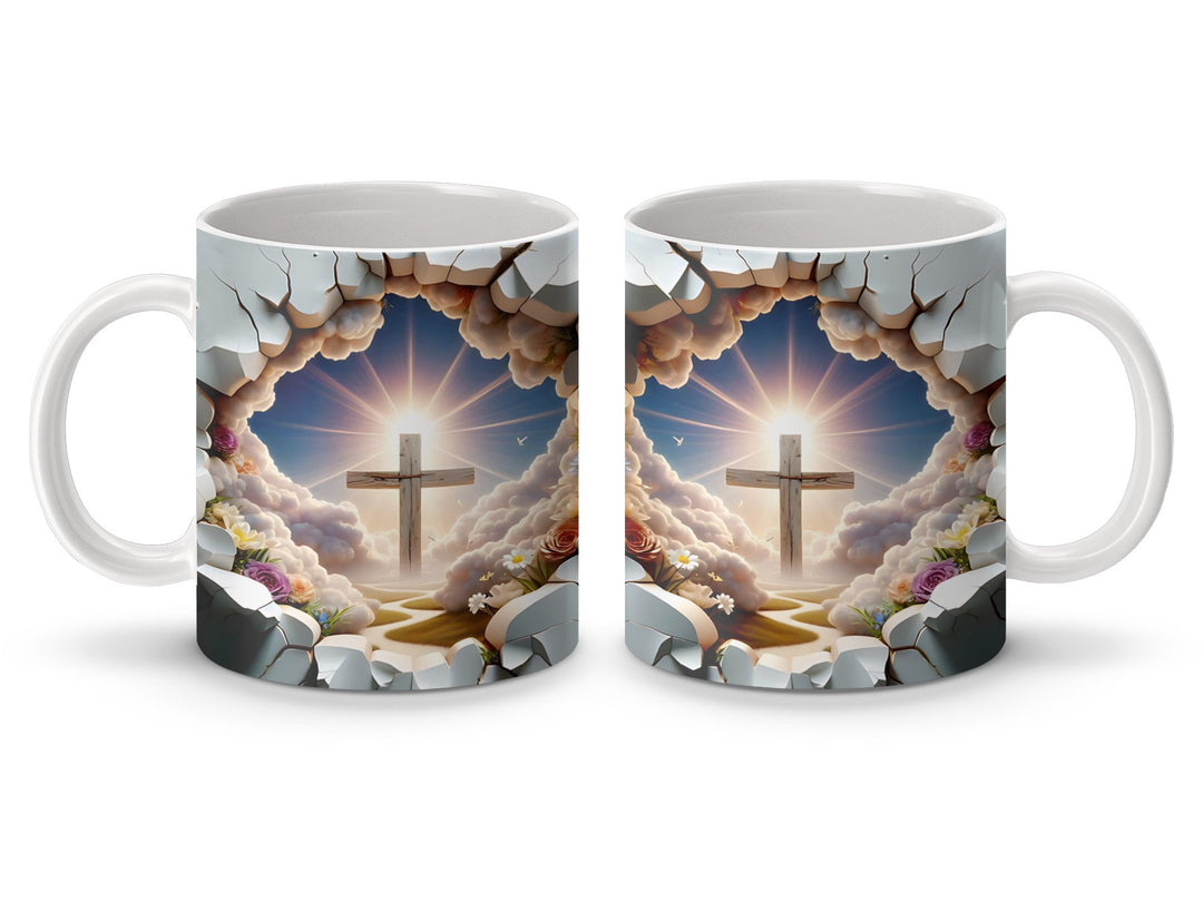 Heavenly Christian Cross Inspirational Mug