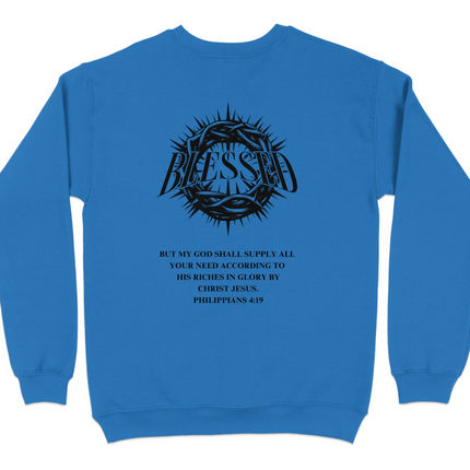 Blessed Philippians 4:19 Bible Verse Sweatshirt product