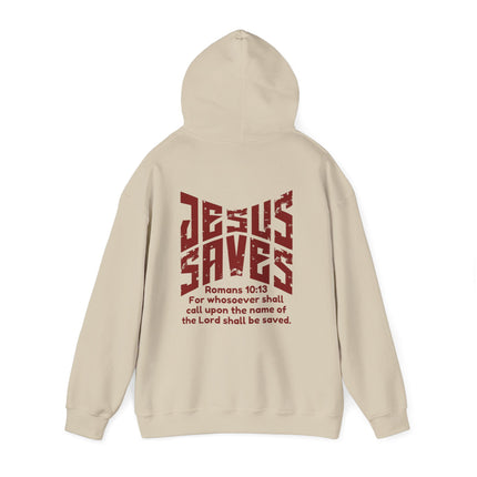 Jesus Saves Romans 10:13 Christian Hoodie