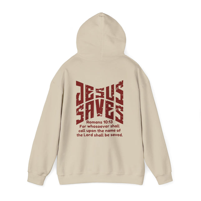 Jesus Saves Romans 10:13 Christian Hoodie