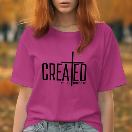 Created with a Purpose Graphic Tee shirt product