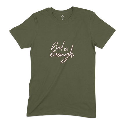 God is enough with cross design t-shirt product