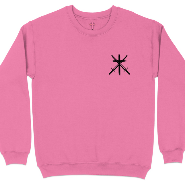 Cross Sword Design Pink Long Sleeve Sweatshirt product