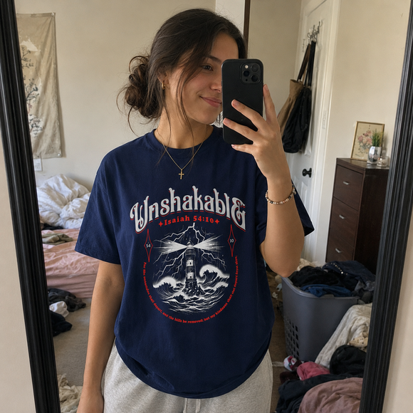 Unshakable Tee - Isaiah 54:10 Christian T-Shirt