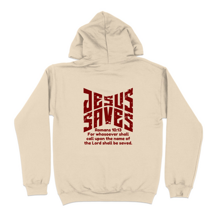 Jesus Saves Romans 10 13 Bible Verse Hoodie