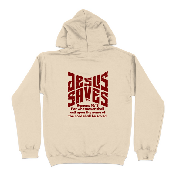 Jesus Saves Romans 10 13 Bible Verse Hoodie