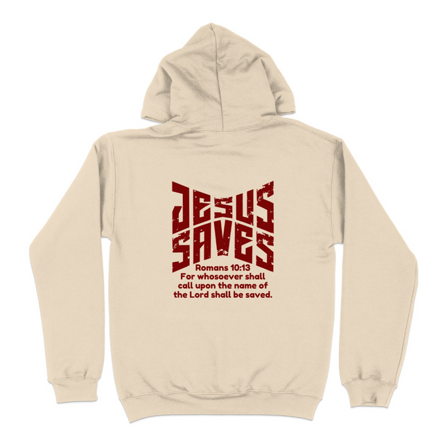 Jesus Saves Romans 10 13 Bible Verse Hoodie