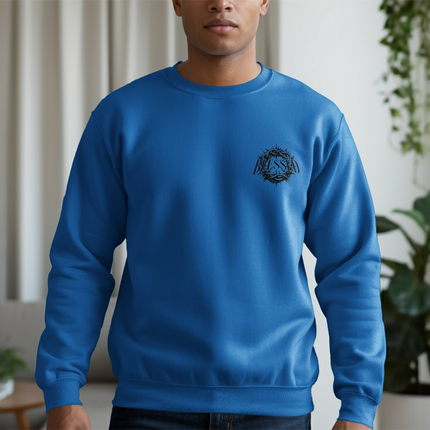 Blessed Blue Crewneck Sweatshirt Stylish Unisex Product