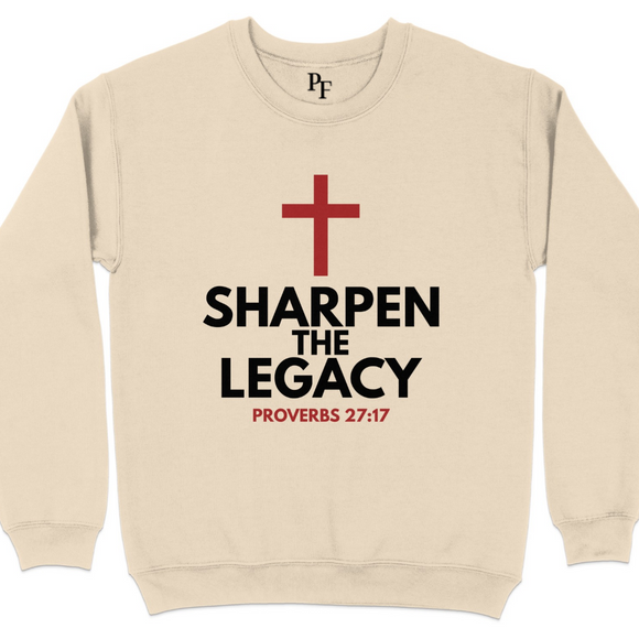 Sharpen The Legacy Proverbs 27 17 Inspirational Shirt