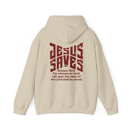 A Hoodie That Helps You Share the Gospel | Jesus Saves Romans 10:13 Christian Hoodie - PURIFASHION Hoodie 91126309451568613237