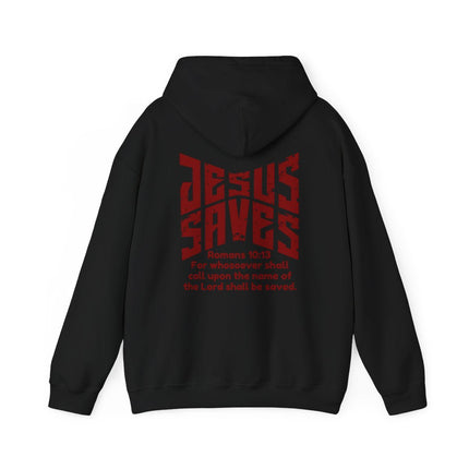 A Hoodie That Helps You Share the Gospel | Jesus Saves Romans 10:13 Christian Hoodie - PURIFASHION Hoodie 26838571855800886103