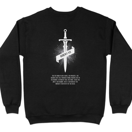 Hebrews 4:12 Sword Design on Back of Product