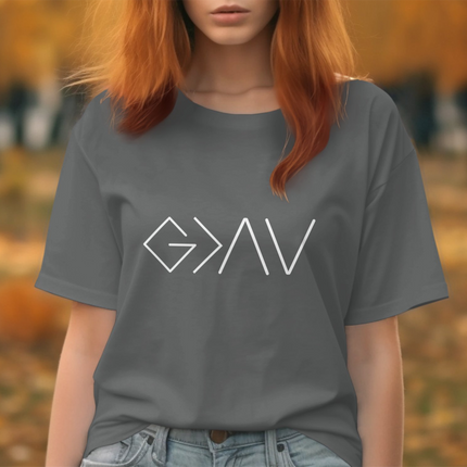 God Is Greater Than the Highs and Lows Christian T-Shirt