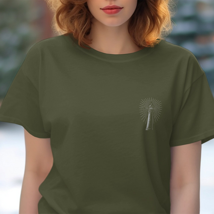 In The Waves Look To The Light - Matthew 14:25 Christian T-Shirt