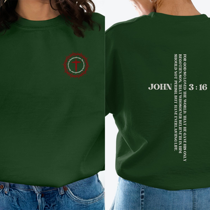 It Is Finished John 3:16 Christian Sweatshirt