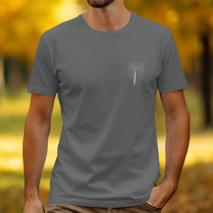 In The Waves Look To The Light - Matthew 14:25 Christian T-Shirt