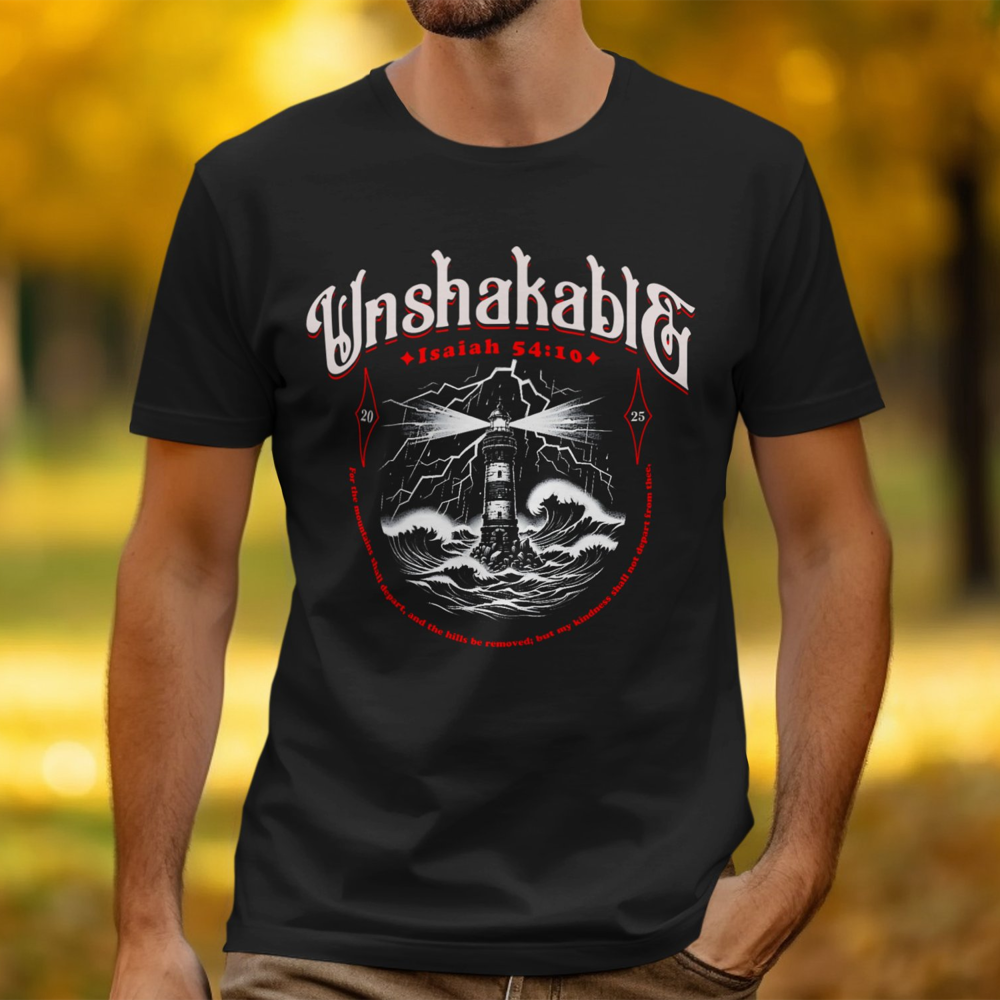 Unshakable Isaiah 54:10 Christian T-Shirt