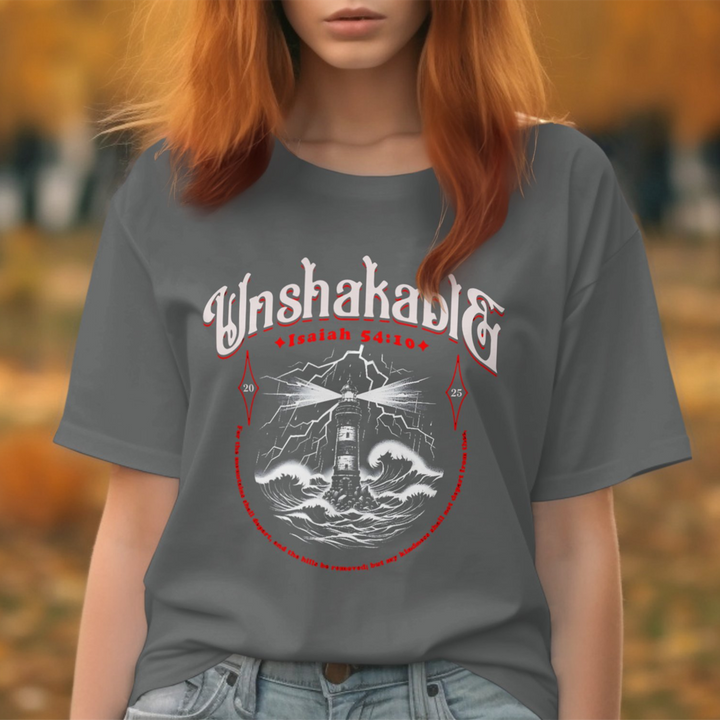 Unshakable Isaiah 54:10 Christian T-Shirt