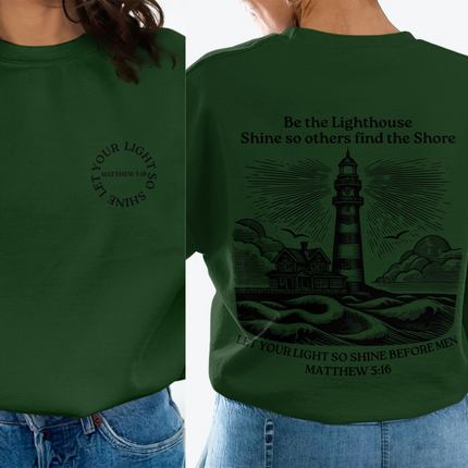 Matthew 5:16 Let Your Light So Shine Christian Sweatshirt