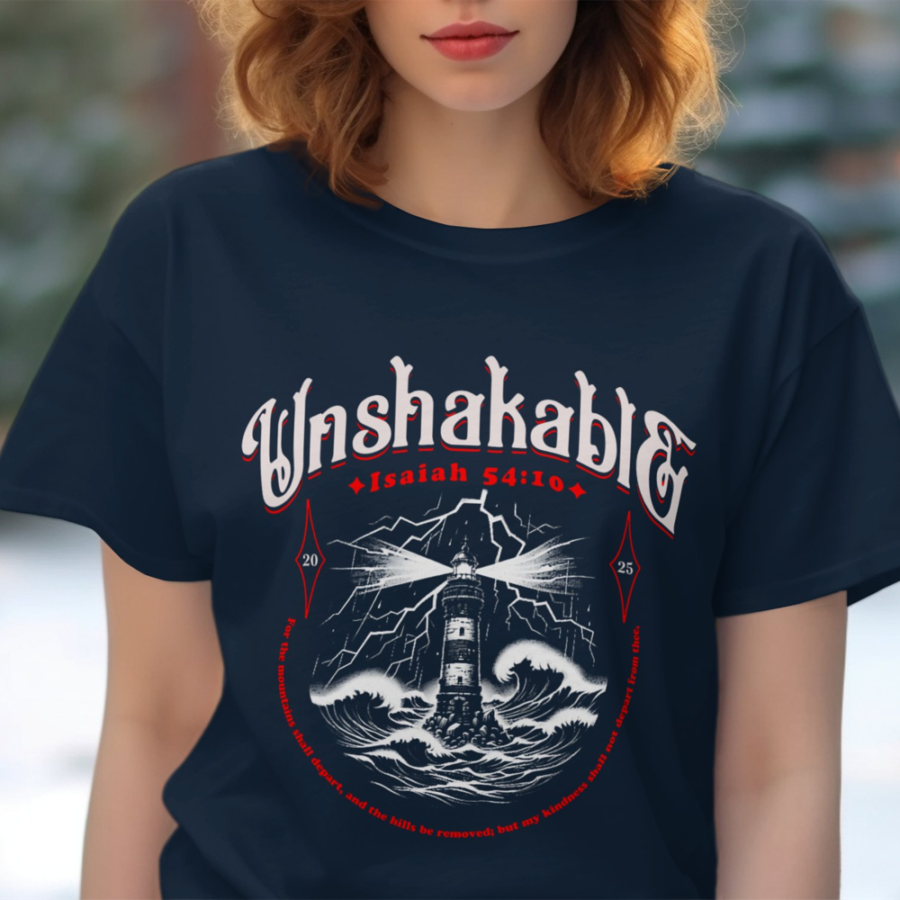 Unshakable Isaiah 54:10 Christian T-Shirt