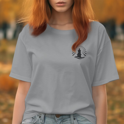 In The Waves, I Look To The Light - Jesus Still Walks On Water Christian T-Shirt