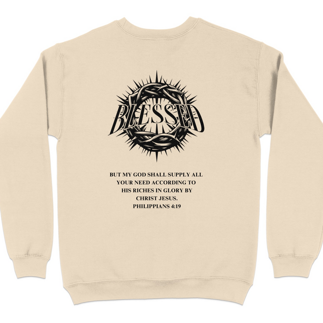 Blessed Philippians 4:19 Verse Sweatshirt product type