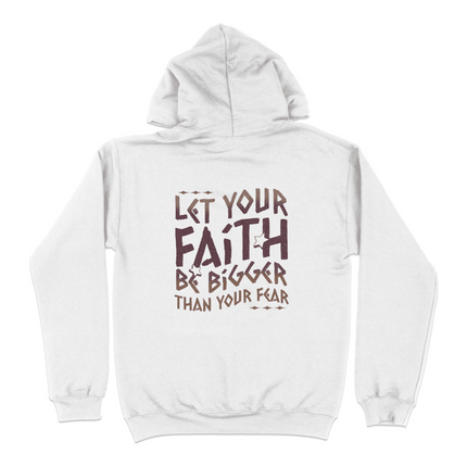 Chrisitan Quote Let Your Faith Be Bigger Than Your Fear Hoodie - PURIFASHION Physical Item MD-82418428