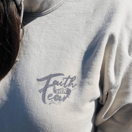 Chrisitan Quote Let Your Faith Be Bigger Than Your Fear Hoodie - PURIFASHION Physical Item MD-82418422