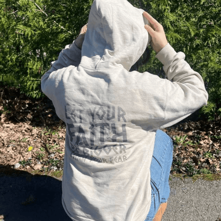 Chrisitan Quote Let Your Faith Be Bigger Than Your Fear Hoodie - PURIFASHION Physical Item MD-82418422