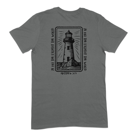Inspirational Lighthouse Matthew 5:14 Graphic T-Shirt product