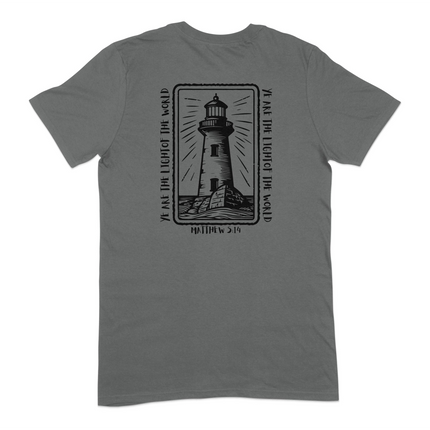 Inspirational Lighthouse Matthew 5:14 Graphic T-Shirt product