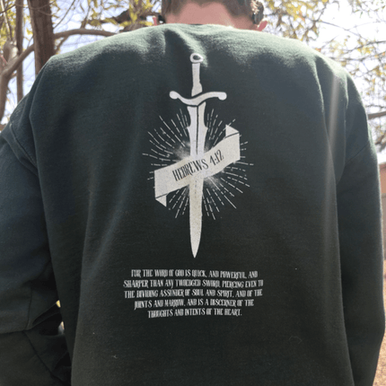 Hebrews 4:12 Christian Bold Faith Sweatshirt - PURIFASHION Physical Item MD-104519481