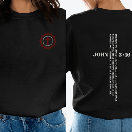 It Is Finished John 3:16 Christian Sweatshirt - PURIFASHION Physical Item MD-82522756
