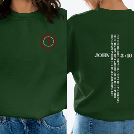 It Is Finished John 3:16 Christian Sweatshirt - PURIFASHION Physical Item MD-82522756