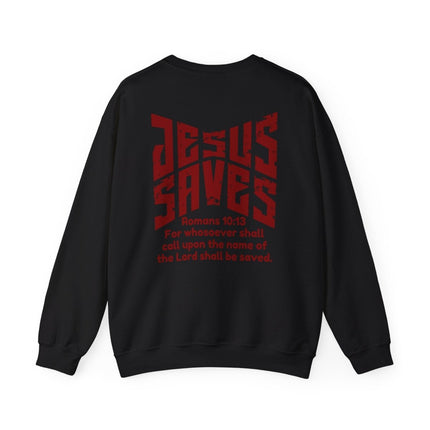 Jesus Saves Romans 10:13 Christian Witnessing Sweatshirt - PURIFASHION Sweatshirt 11610894528289525486