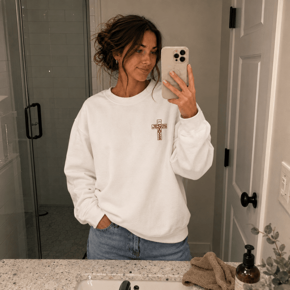 Jesus Saves Romans 10:13 Christian Witnessing Sweatshirt - PURIFASHION Sweatshirt 23111554589865915471