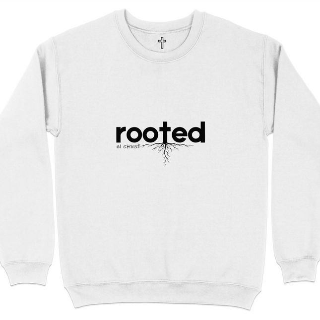 Rooted In Christ Sweatshirt - PURIFASHION Physical Item MD-74078026