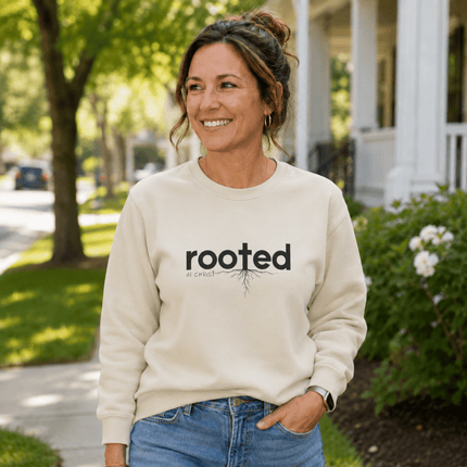 Stop Hiding Who You Belong To | Rooted In Christ Sweatshirt - PURIFASHION Sweatshirt 18925195467105766683