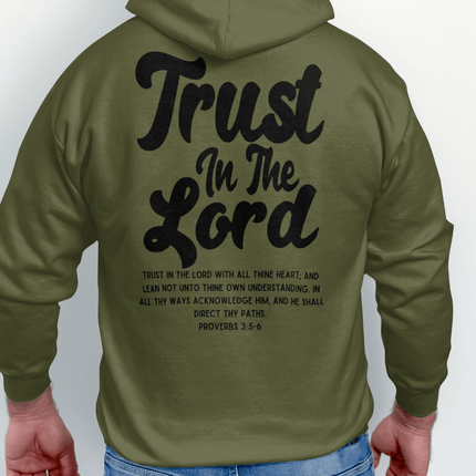 Trust In The Lord with All Thine Heart Proverbs 3:5 - 6 Christian Hoodie - PURIFASHION physical MD-123164824