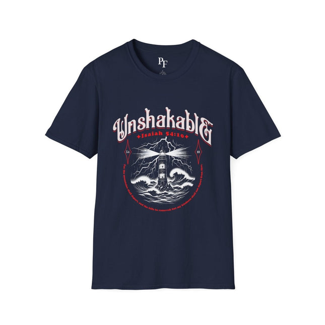 Unshakable Tee - Isaiah 54:10 Christian T-Shirt - PURIFASHION T-Shirt 97160088138342467931